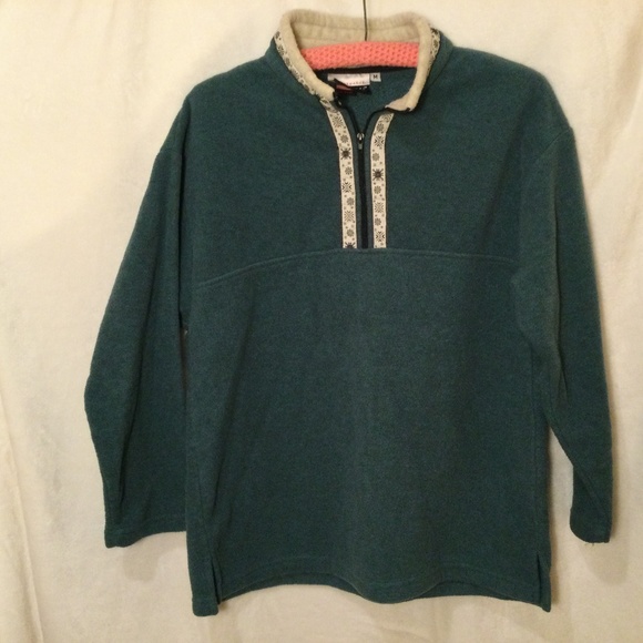 Fleece Jacket, Cozy Sweaters - ⭐️ Performance Outfitters Teal forest Green Fleece Long Sleeve Top